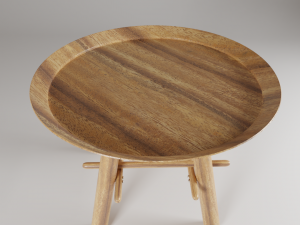 round side table 3D मॉडल