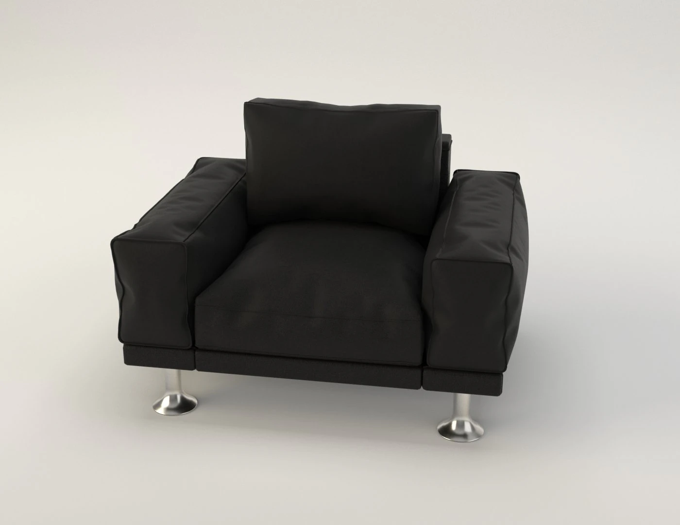 modern leather chair 3D Model .c4d .max .obj .3ds .fbx .stl .blend