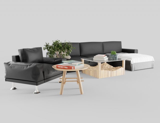 livingroom furniture pack 3D Model .c4d .max .obj .3ds .fbx .stl .blend 