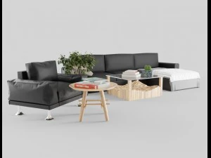 livingroom furniture pack 3D Model