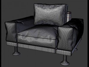 livingroom furniture pack 3D Model
