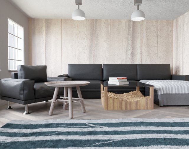 wood stiled livingroom 3Dモデル .c4d .max .obj .3ds .fbx .stl .blend 