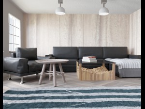 wood stiled livingroom Model 3D
