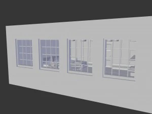 wood stiled livingroom 3D Model