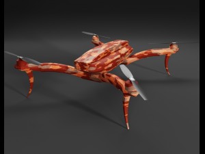 quadrocopter drone camouflage 3D मॉडल