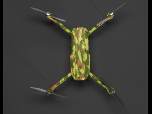 quadrocopter drone camouflage 3D मॉडल