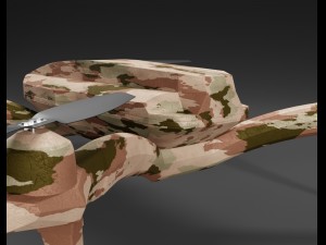 quadrocopter drone camouflage 3D मॉडल