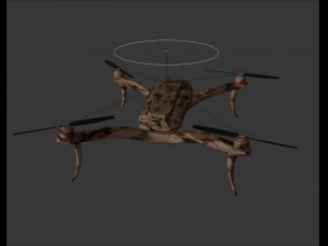 quadrocopter drone camouflage 3D मॉडल