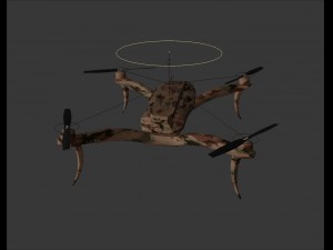quadrocopter drone camouflage 3D मॉडल
