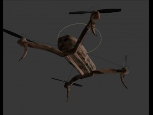 quadrocopter drone camouflage 3D मॉडल
