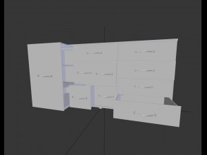 dark cabinet Modèle 3D