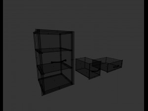 dark cabinet Modèle 3D