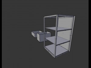 dark cabinet Modèle 3D
