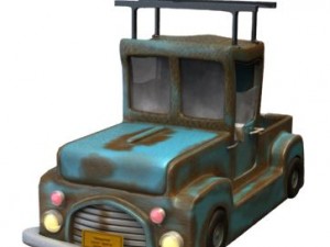 cartoon car 3D-Modell
