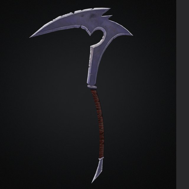 scythe Model 3D .c4d .max .obj .3ds .fbx .stl .blend