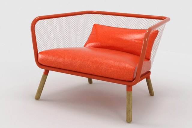 honken bla station armchair Model 3D .c4d .max .obj .3ds .fbx .stl .blend 