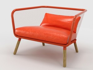 honken bla station armchair Modello 3D