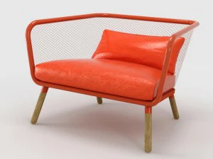 кресло honken bla Station 3D Модель