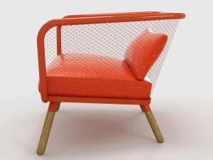 honken bla station armchair 3D Model