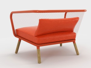 honken bla station armchair Model 3D