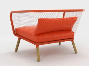 honken bla station armchair 3D Model