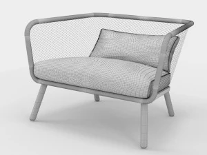 honken bla station armchair 3D Model