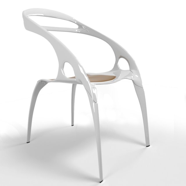 go stacking chair by lovegrove 3Dモデル .c4d .max .obj .3ds .fbx .stl .blend 