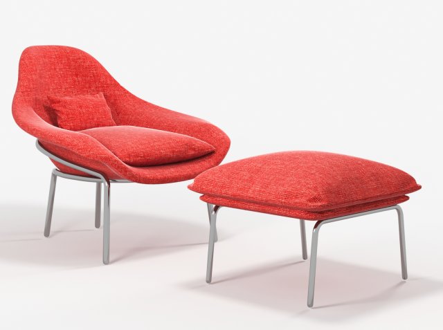 west elm rowan chair 3D in 3DExport