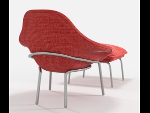 west elm rowan chair Modelo 3D