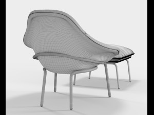 west elm rowan chair Modelo 3D