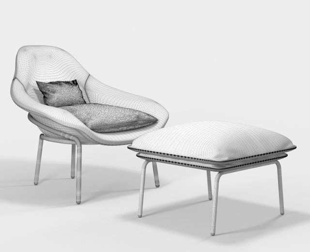 west elm rowan chair 3D in 3DExport