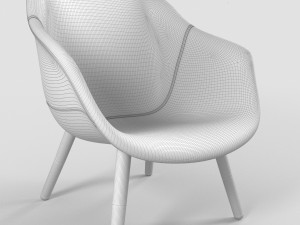 lounge chair low grey hallingdal Modelo 3D