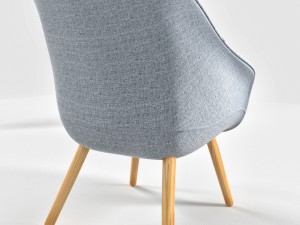 lounge chair low grey hallingdal Modelo 3D