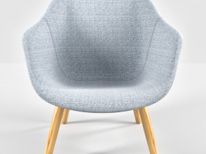 lounge chair low grey hallingdal Modelo 3D