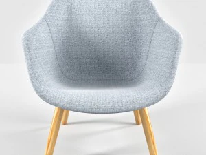 lounge chair low grey hallingdal 3D Model