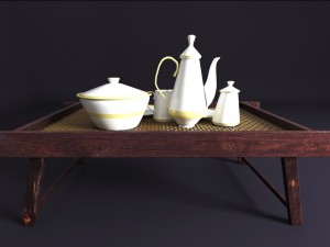 3d china mini tea table Modello 3D