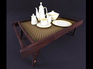3d china mini tea table Modello 3D
