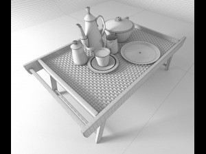3d china mini tea table Modello 3D