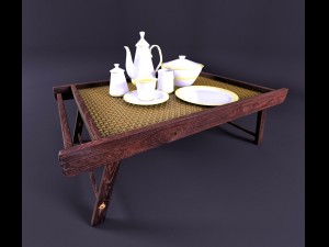 3d china mini tea table 3D Model