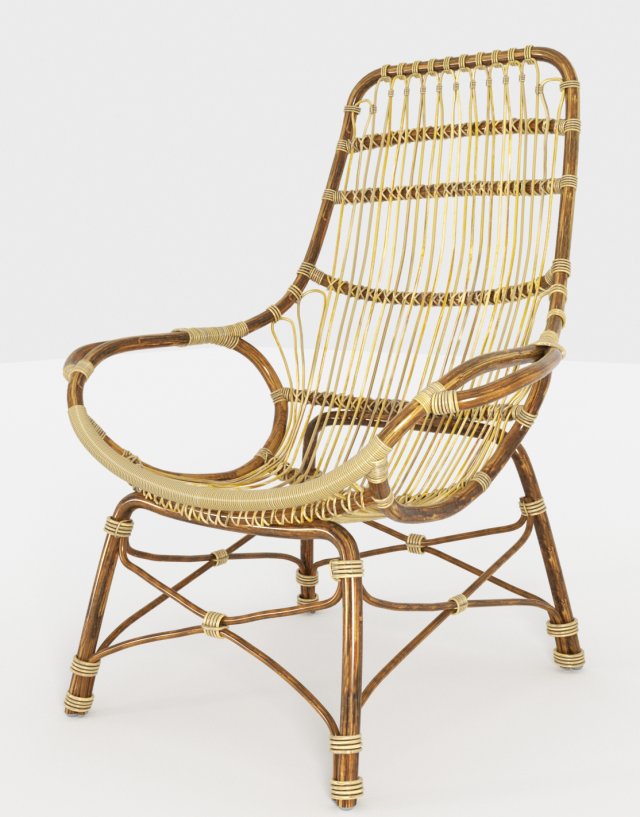 Palecek retro online rattan chair