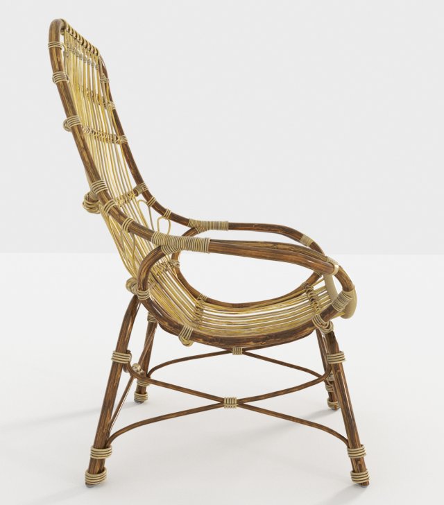 Palecek retro shop rattan chair