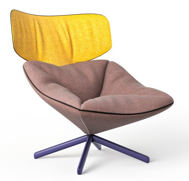 tortuga lounge chair 3D 모델 .c4d .max .obj .3ds .fbx .stl .blend 