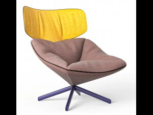 Tortuga-Loungesessel 3D Modell