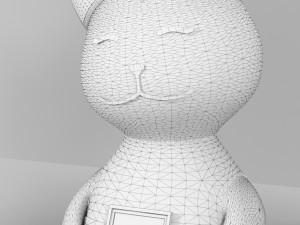childrens night lamp-cat 3D Model