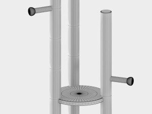 china wood rack 3D Модель