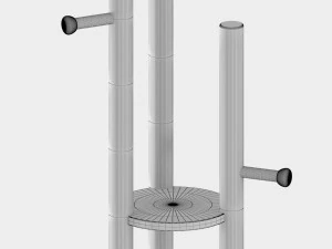 china wood rack 3D Model