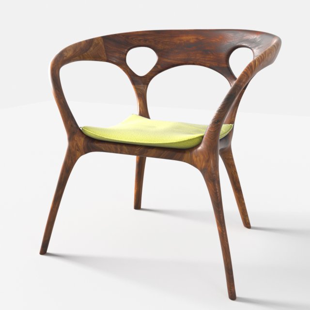 anne chair by ross lovegrove 3D Model .c4d .max .obj .3ds .fbx .stl .blend 