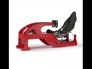 Racing game simulator chair evolution f1 3D Model
