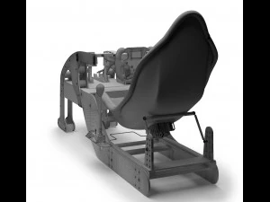 Racing game simulator chair evolution f1 3D Model