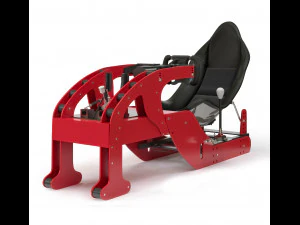 Racing game simulator chair evolution f1 3D Model